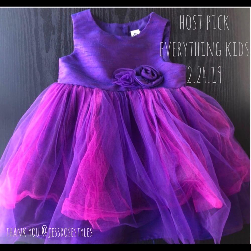 🎉💜HP💜🎉Purple and pink tulle dress Cherokee